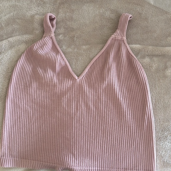 FP Intimately Washed Seamless Crop Top (NWOT) Never Worn - M/L - Rose/Mauve - Picture 1 of 4